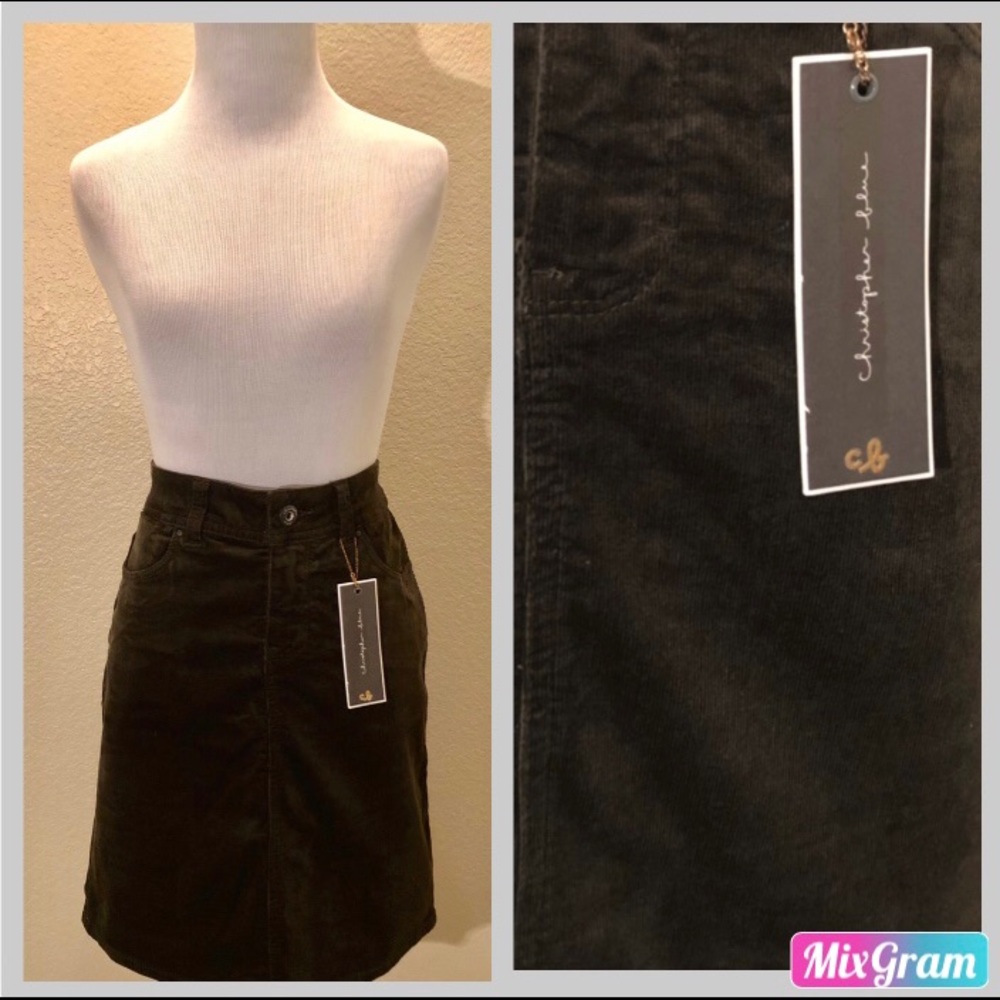 CHRISTOPHER BLUE Hunter Green Skirt - NWT